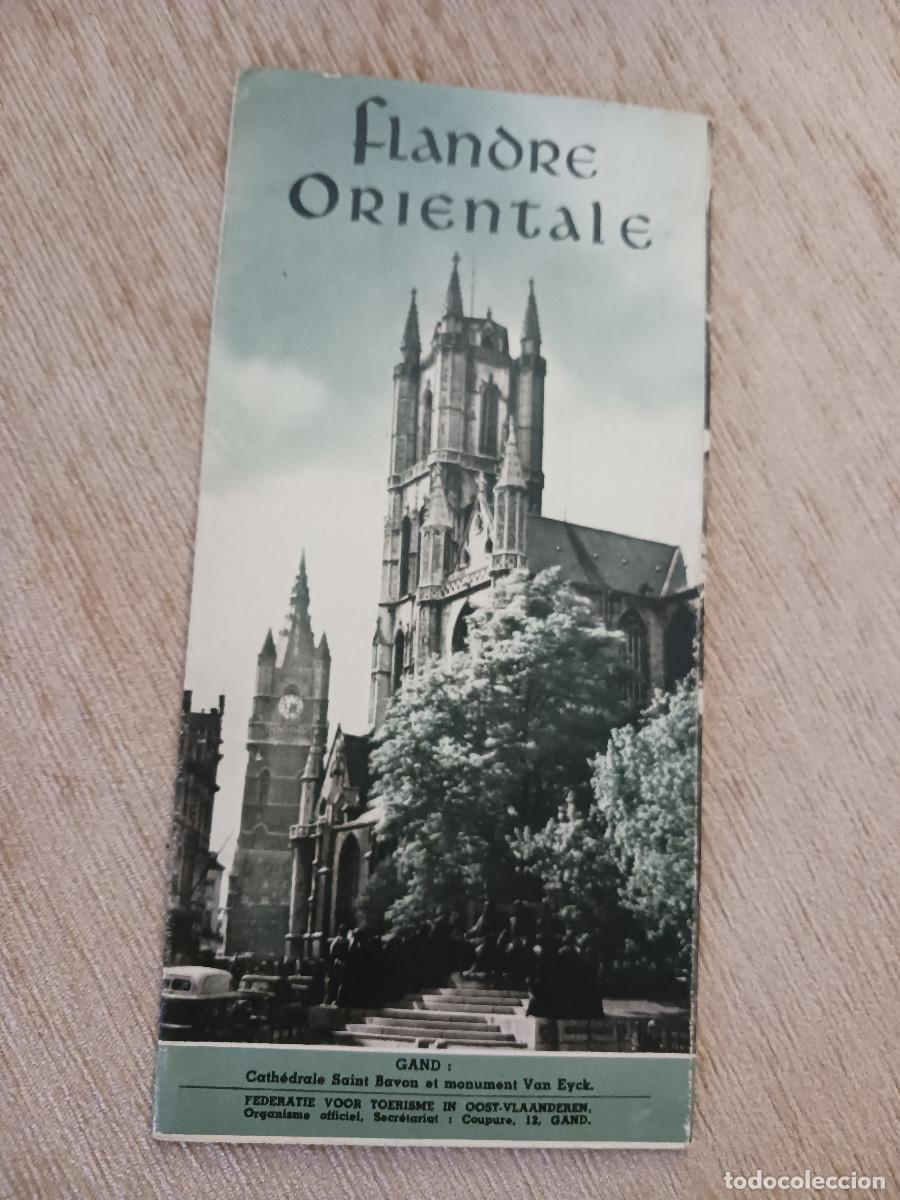 Folletos de turismo: antiguo desplegable turistico, la flandre orientale, gand ville d`art belge, en frances