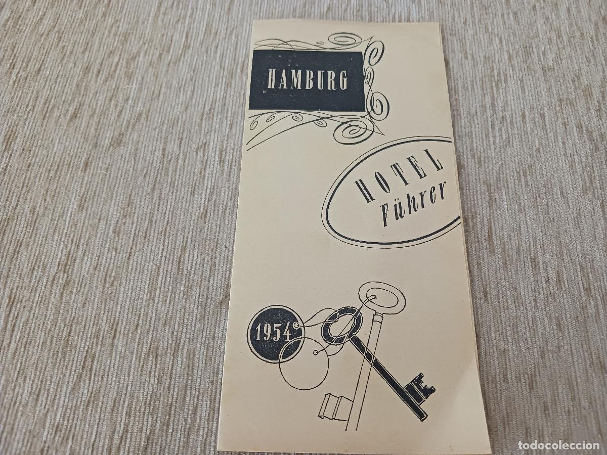 Folletos de turismo: antiguo desplegable turistico,hamburg, guia de hoteles, 1954