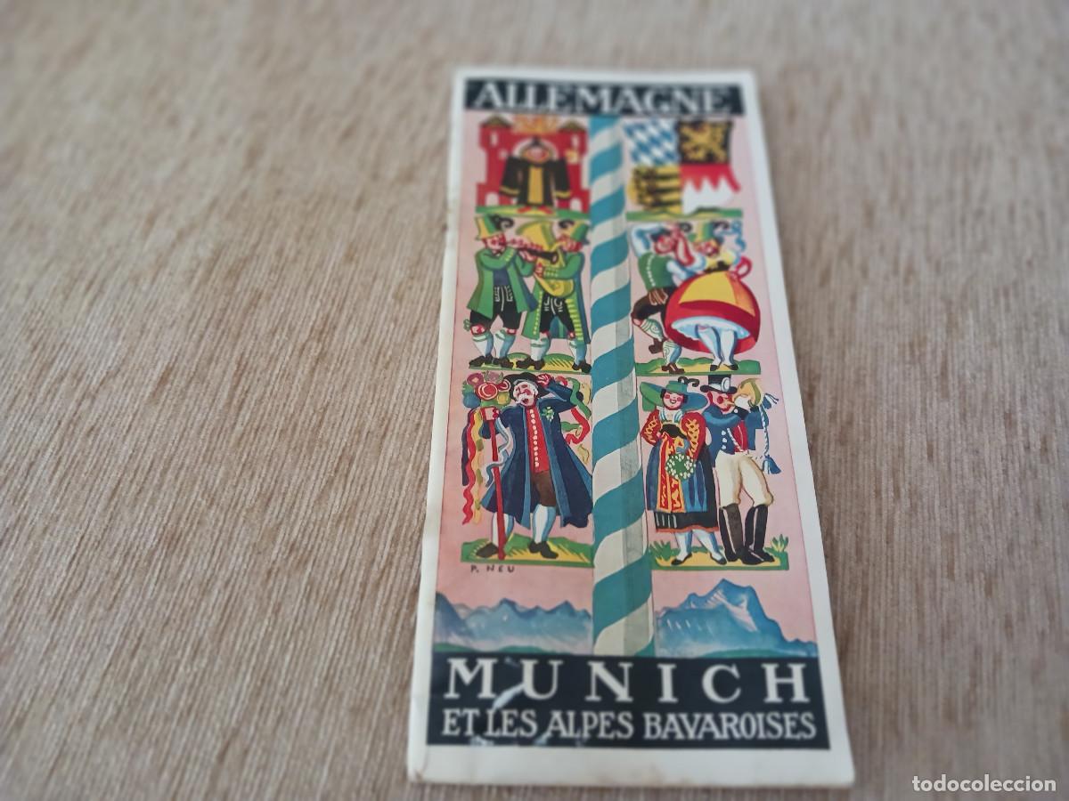 Folletos de turismo: antiguo folleto turistico, allemagne, munich et les alpes bavaroises, plano, idioma frances