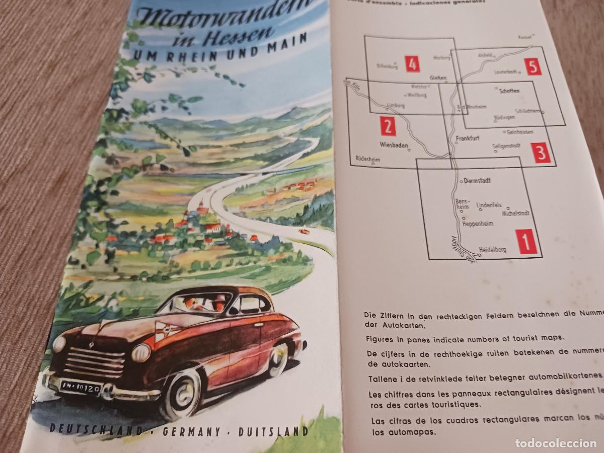 Folletos de turismo: antiguo folleto turistico, senderismo motorizado en hessen