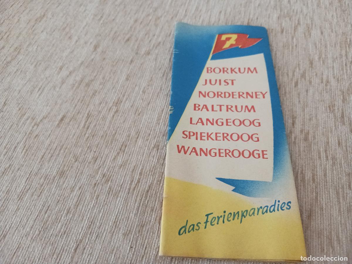 Folletos de turismo: antiguo desplegable turistico, alemania, islas del mar del norte, en aleman