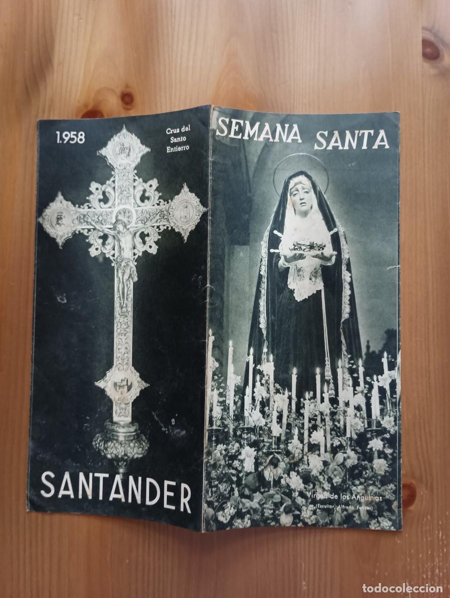 Folletos de turismo: FOLLETO SEMANA SANTA SANTANDER 1958