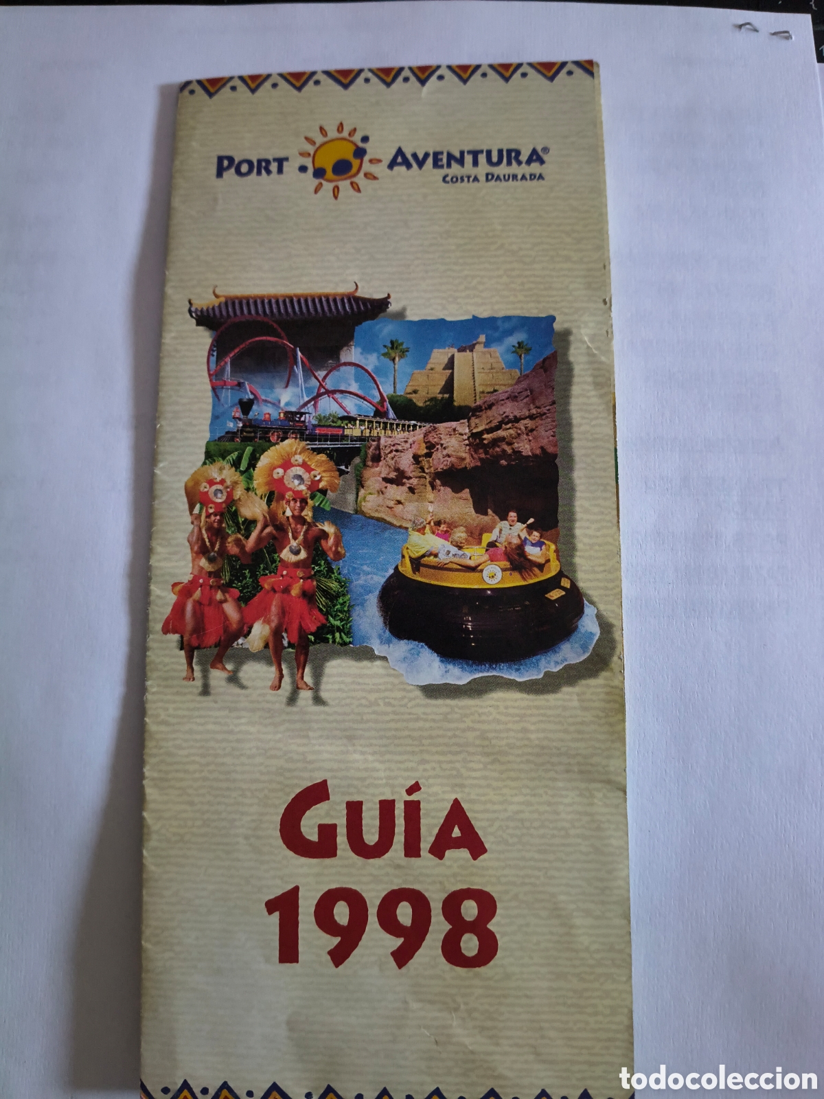 Folletos de turismo: Mapa de atracciones Port Aventura Guia 1998