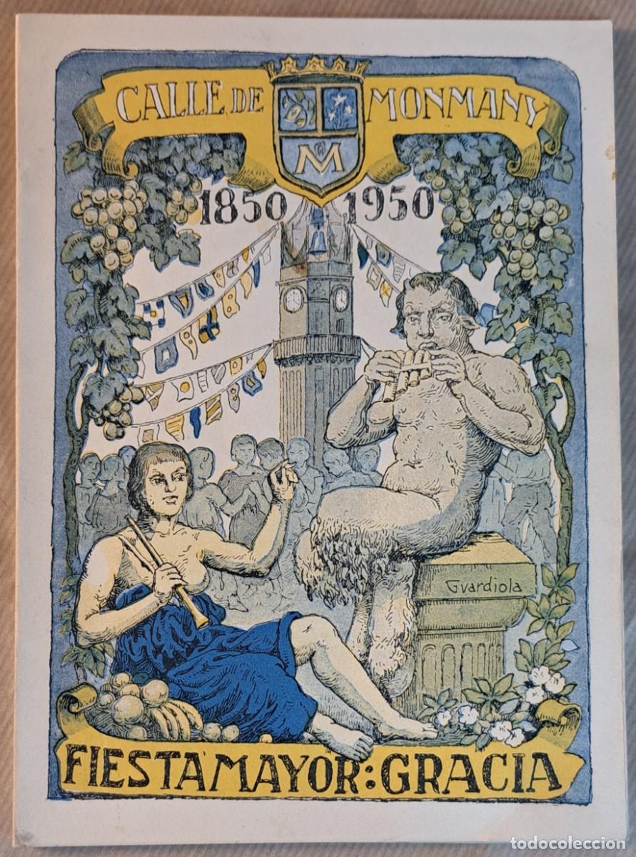 Folletos de turismo: Programa Fiesta Mayor de Gracia 1950 &ndash; Calle de Monmany