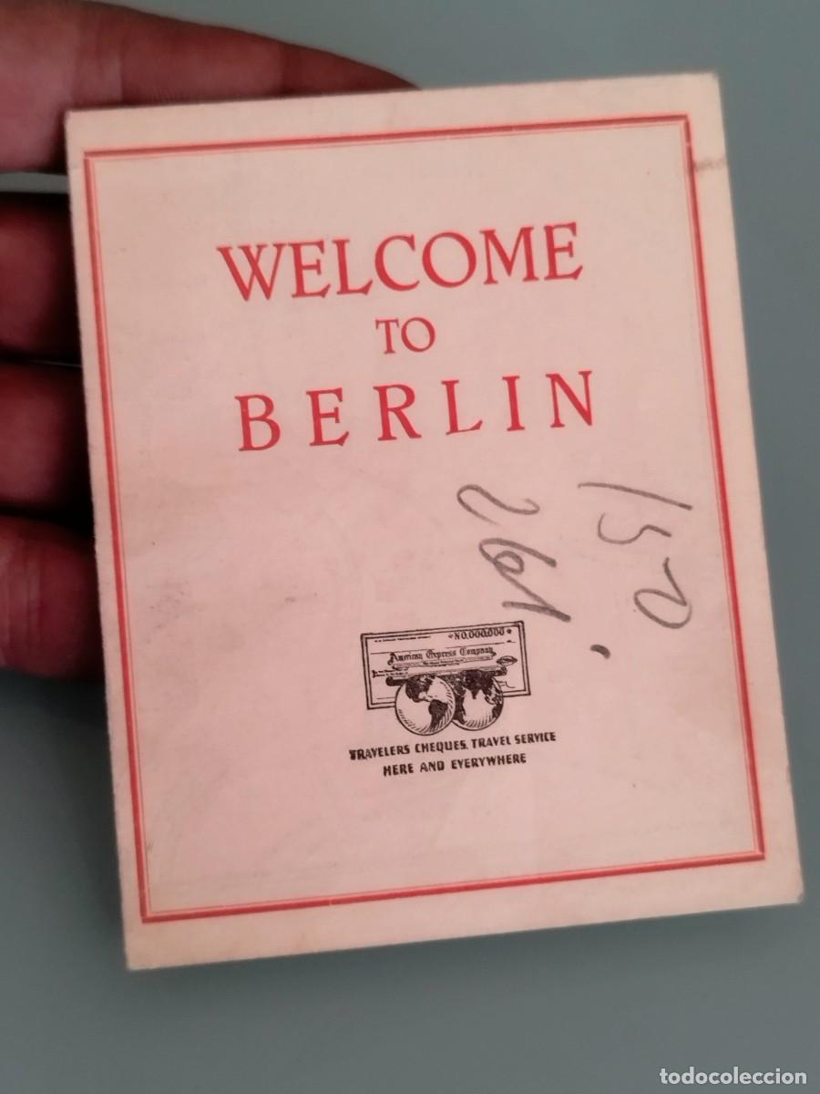 Folletos de turismo: Folleto tur&iacute;stico welcome Berl&iacute;n. Puerta de Brandenburgo. Mapa centro de Berl&iacute;n.