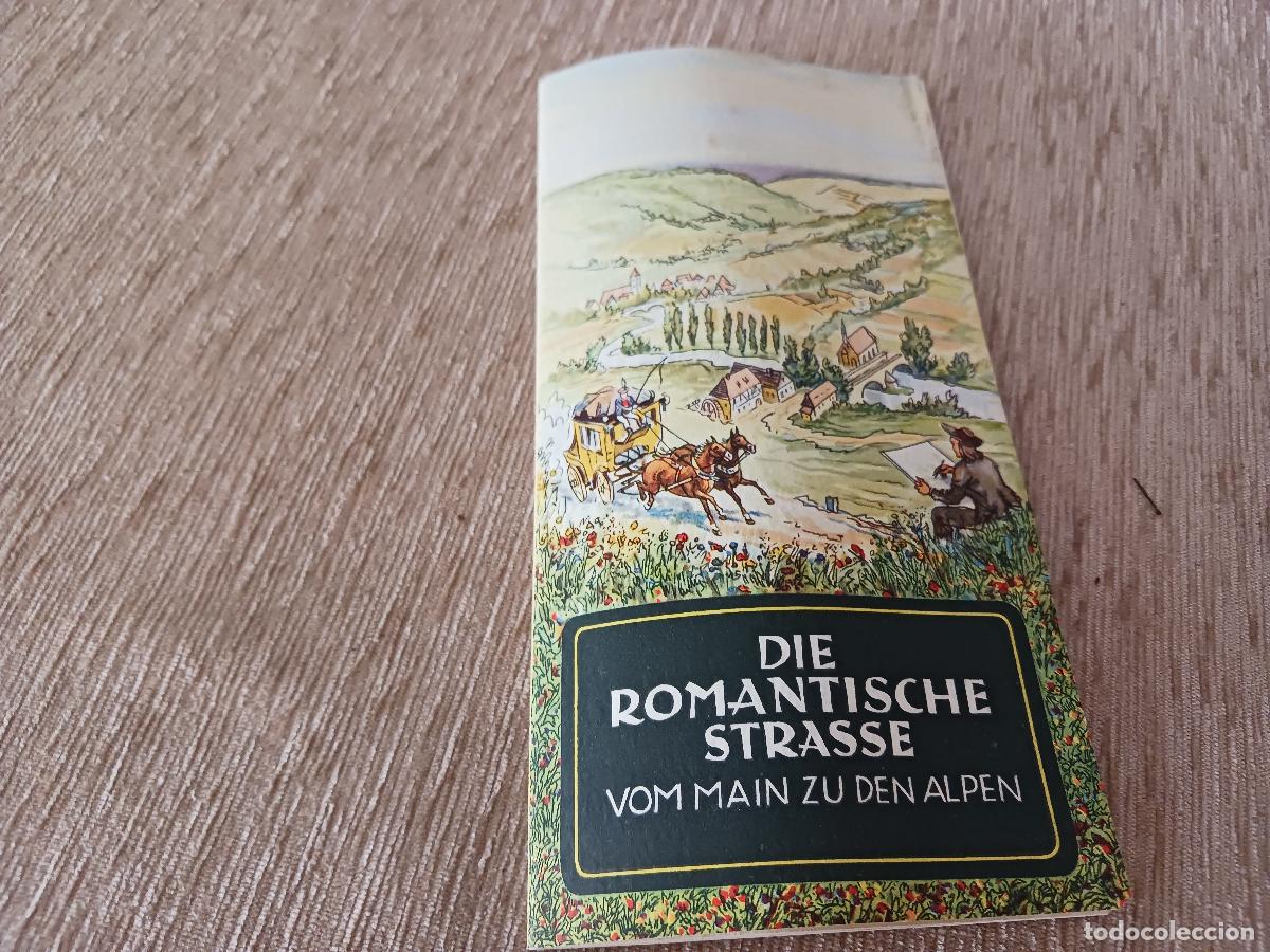 Folletos de turismo: antiguo folleto turistico, la ruta romantica desde el rio meno hasta los alpes,1954, ingles