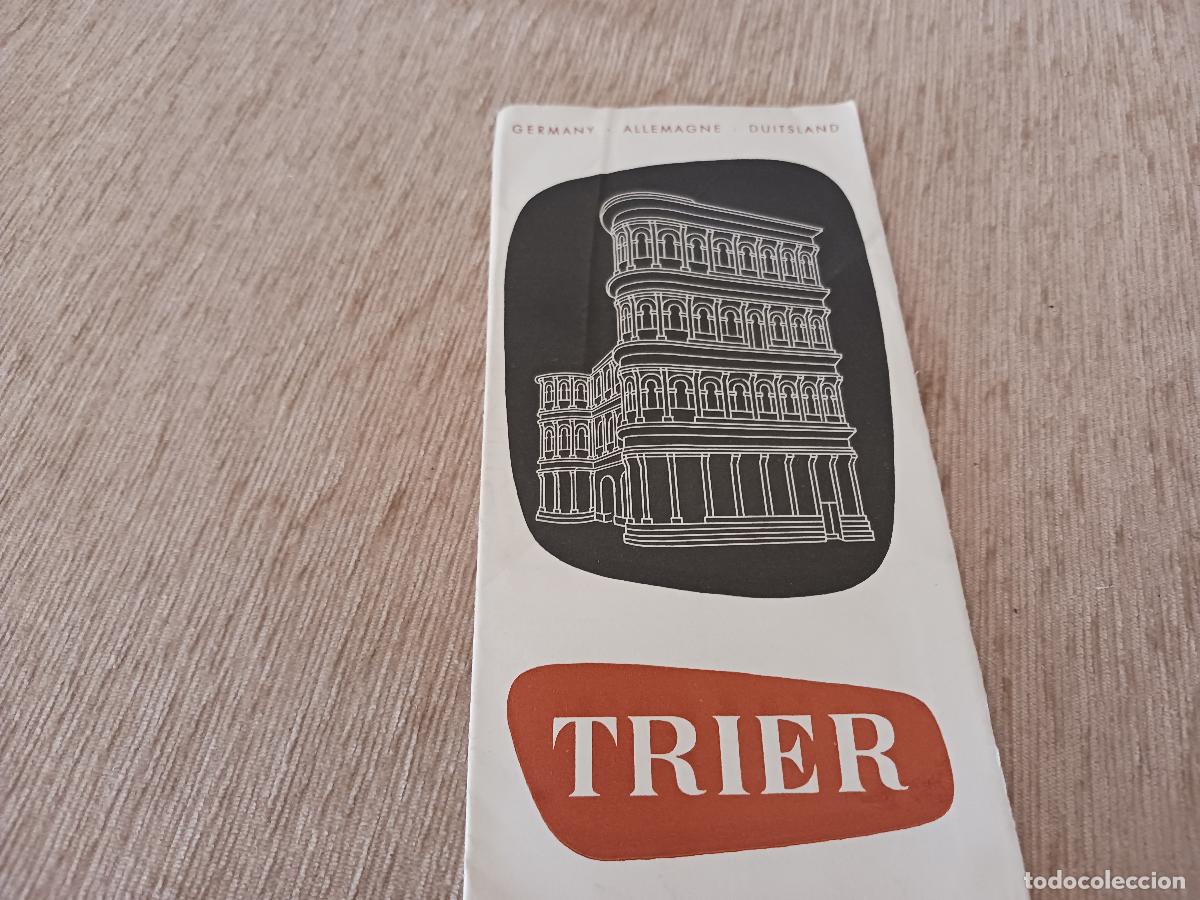 Folletos de turismo: antiguo desplegable turistico, trier treves, alemania, ingles, aleman y frances