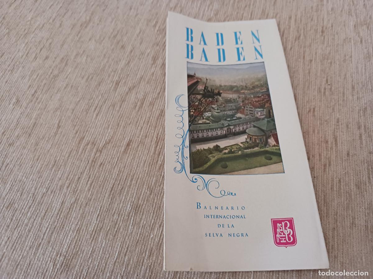 Folletos de turismo: antiguo desplegable turistico, baden baden balneario internacional en la selva negra, en espa&ntilde;ol