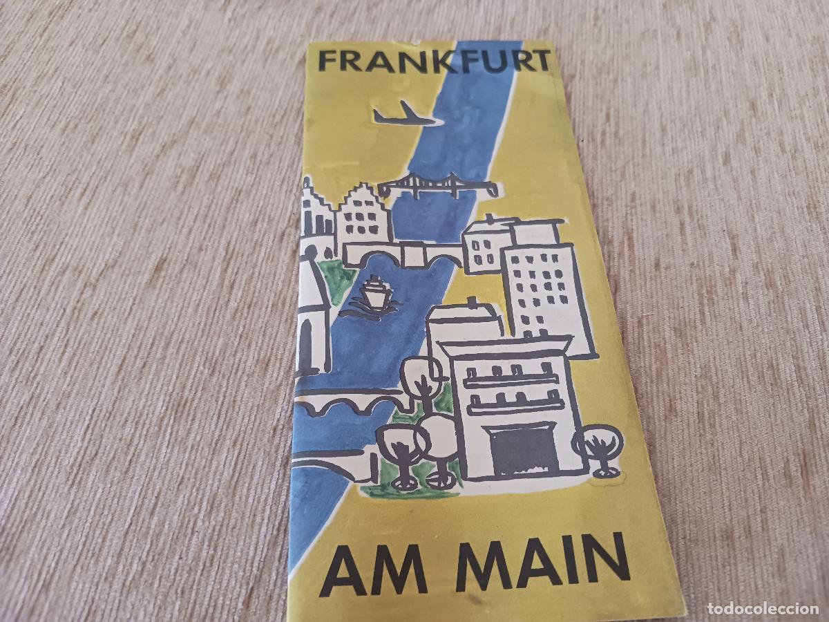 Folletos de turismo: antiguo desplegable turistico, FRANKFURT AM MAIN,