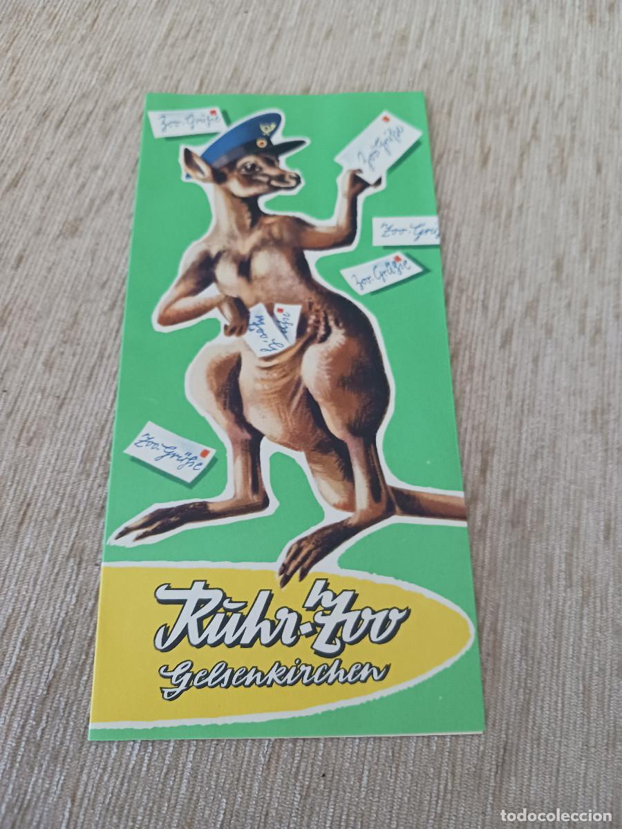 Folletos de turismo: antiguo desplegable turistico, gelsenkirchen, zoo ruhr, en aleman, 1954