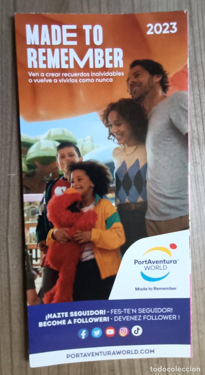 Folletos de turismo: folleto, guia parque tematico Port Aventura 2023