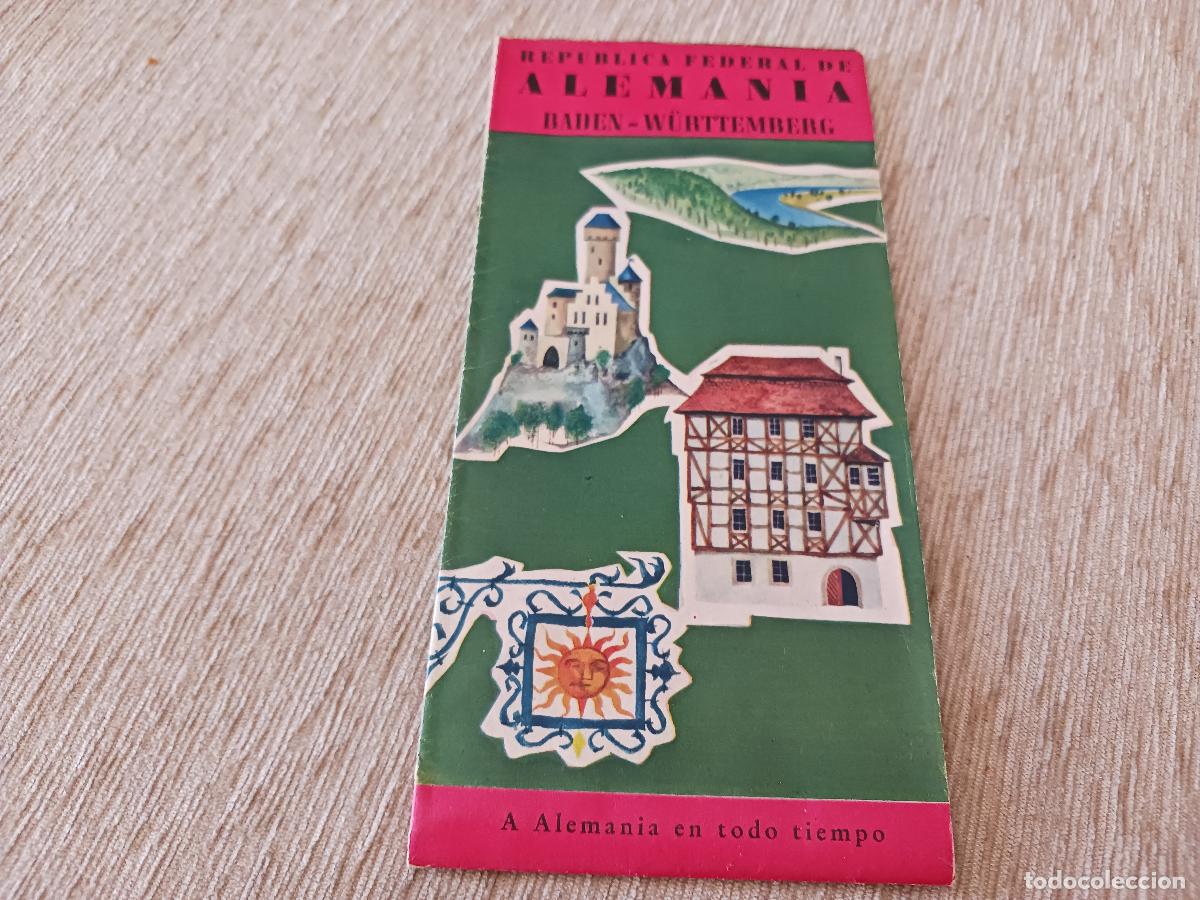 Folletos de turismo: antiguo desplegable turistico, R.F.A.baden wurttemberg, idioma espa&ntilde;ol