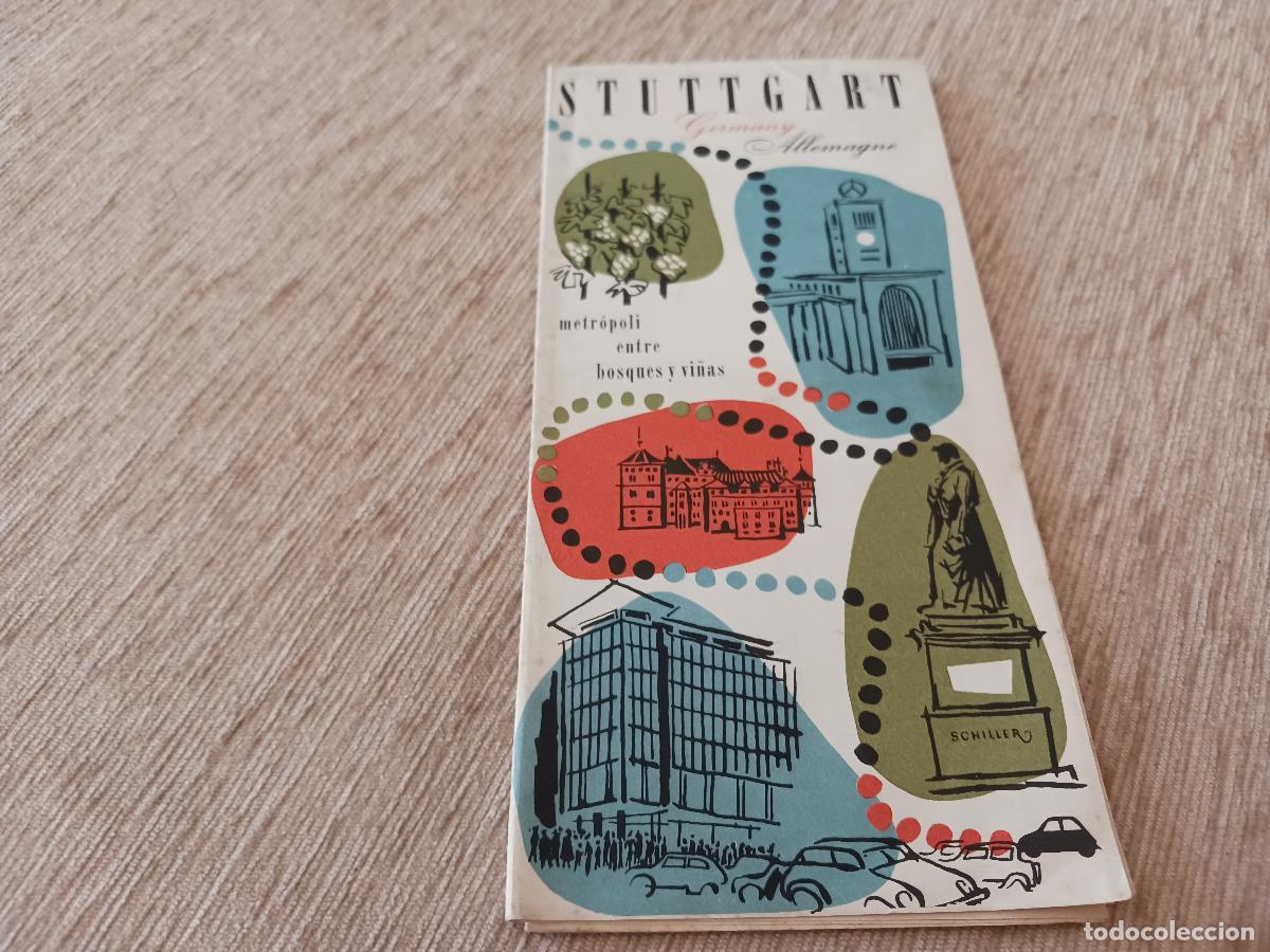 Folletos de turismo: antiguo desplegable turistico, stuttgart, idioma espa&ntilde;ol