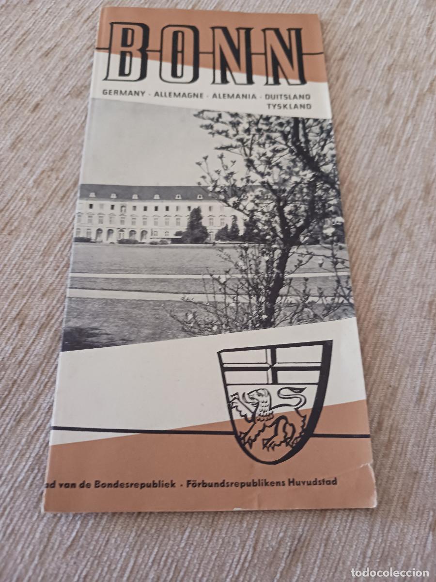 Folletos de turismo: antiguo desplegable turistico, bonn, idioma espa&ntilde;ol
