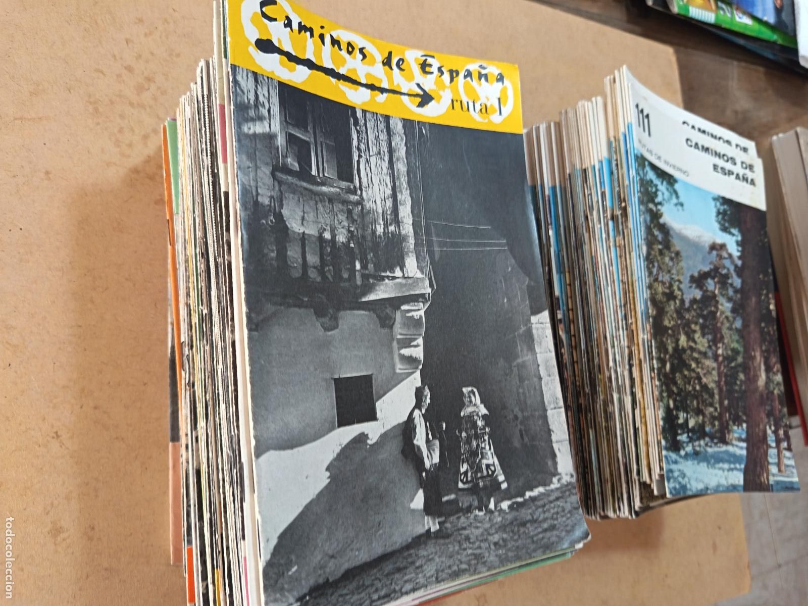 Folletos de turismo: COLECCION CASI COMPLETA DE CAMINOS / RUTAS DE ESPA&Ntilde;A. 16 PP C/U. ILUSTRADO. A&Ntilde;OS 60 - 70. 216