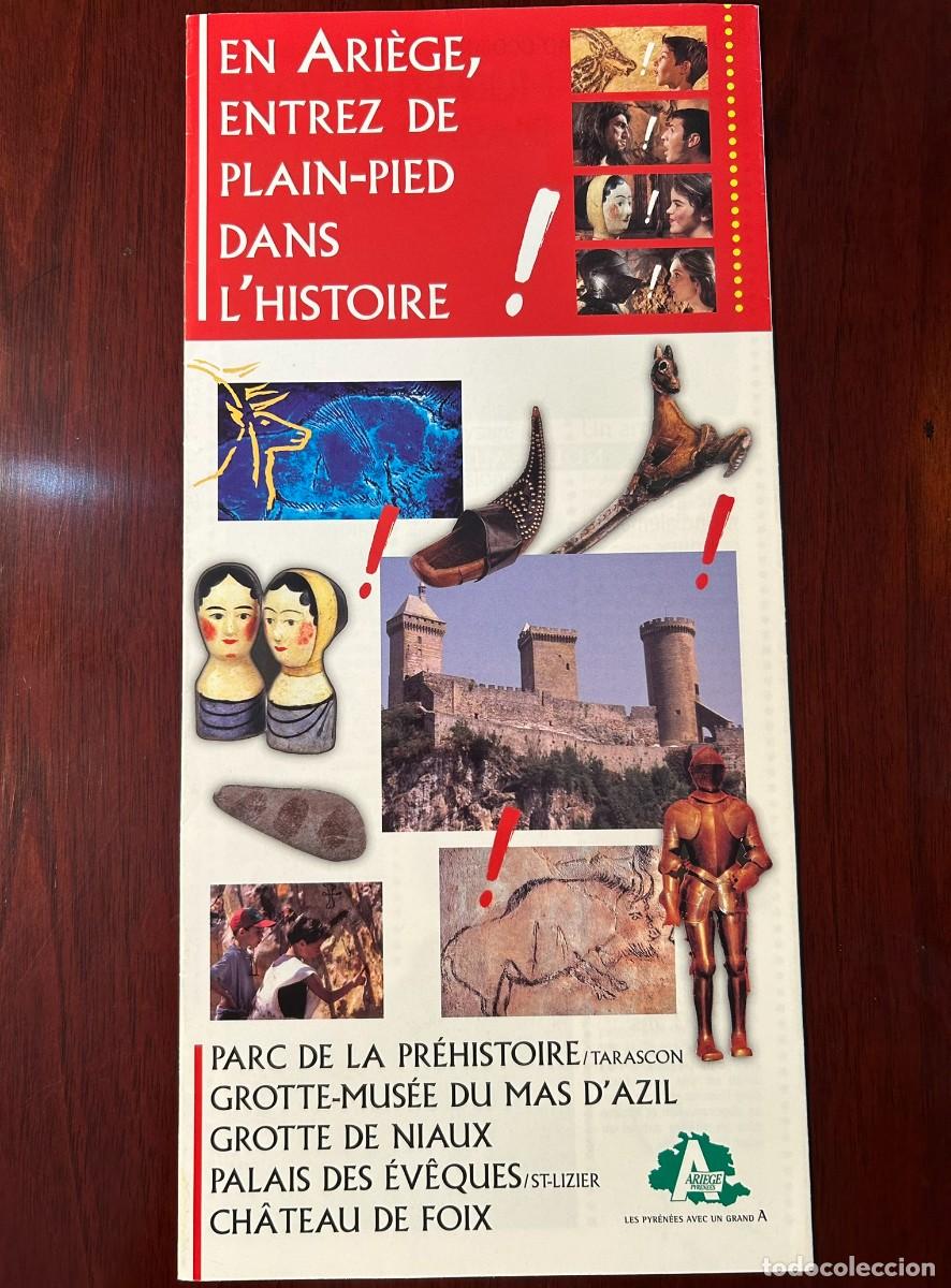 Folletos de turismo: EN ARI&Egrave;GE ENTREZ DE PLAIN-PIED DANS L' HISTOIRE - SITES TOURISTIQUES DE L' ARI&Egrave;GE - FRANCE