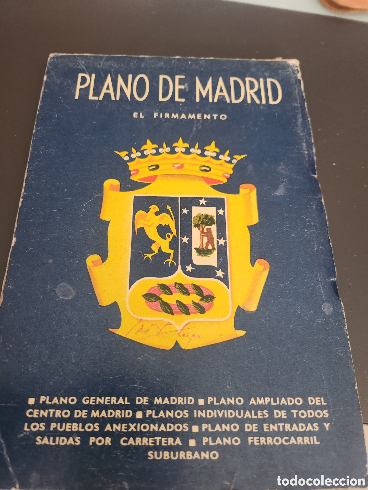 Folletos de turismo: 1940-50 Plano de Madrid El Firmamento ORIGINAL