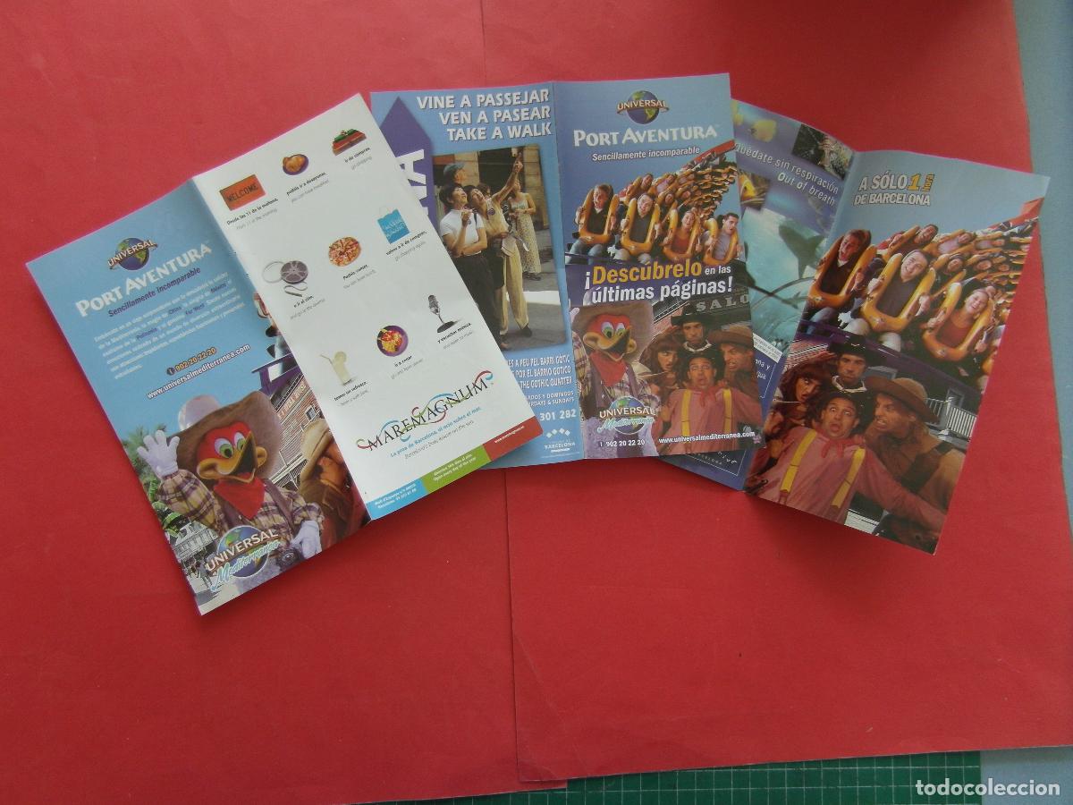 Folletos de turismo: EF: BCN100 - 3 PUBLICIDAD PORT AVENTURA DIFERENTES A&Ntilde;OS - VER FOTOS -LEEINT