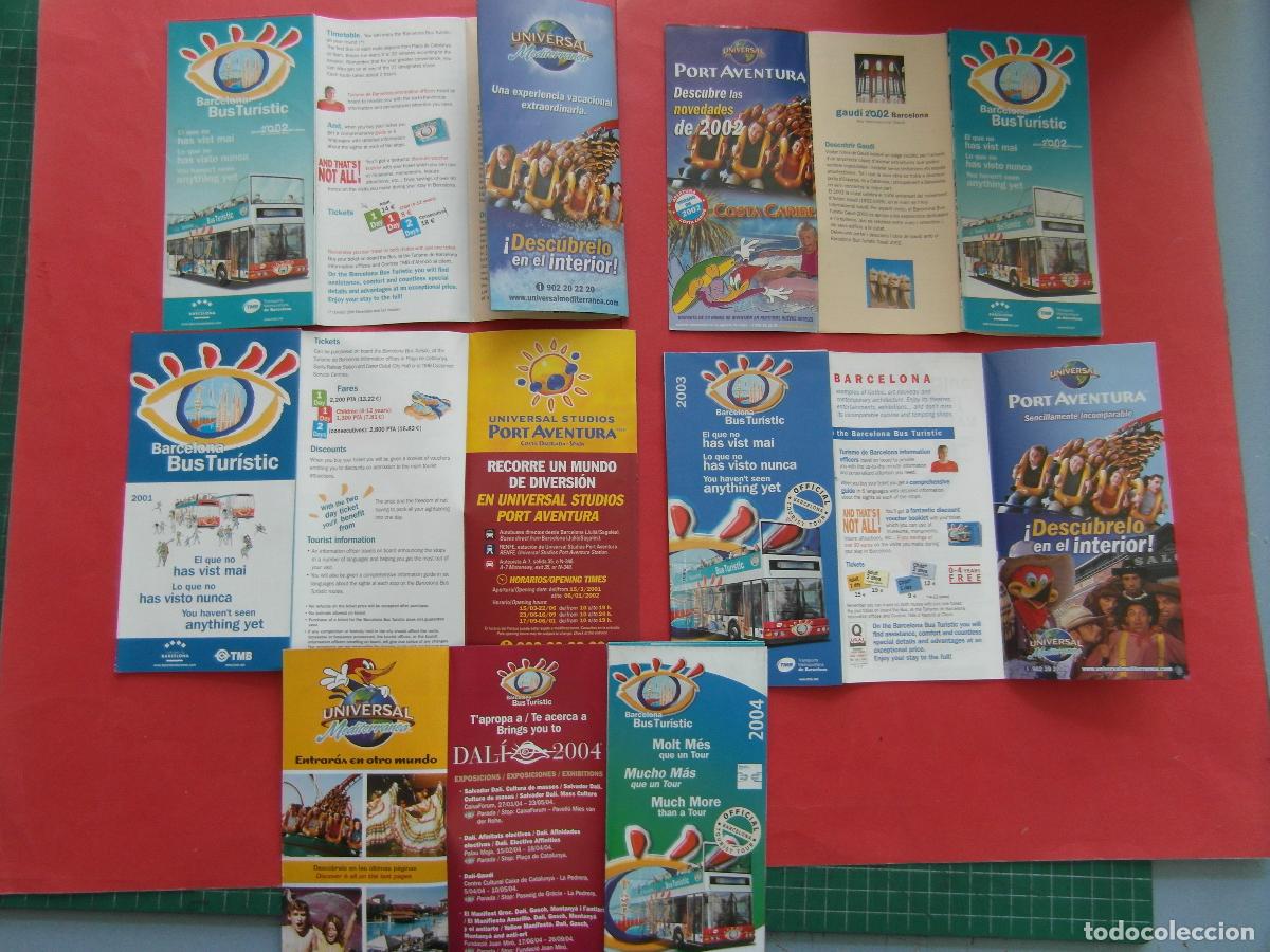 Folletos de turismo: EF: BCN100 - 5 PUBLICIDAD PORT AVENTURA DIFERENTES A&Ntilde;OS OJO EST&Aacute; EN EL FOLLETO - VER FOTOS -LEEINT