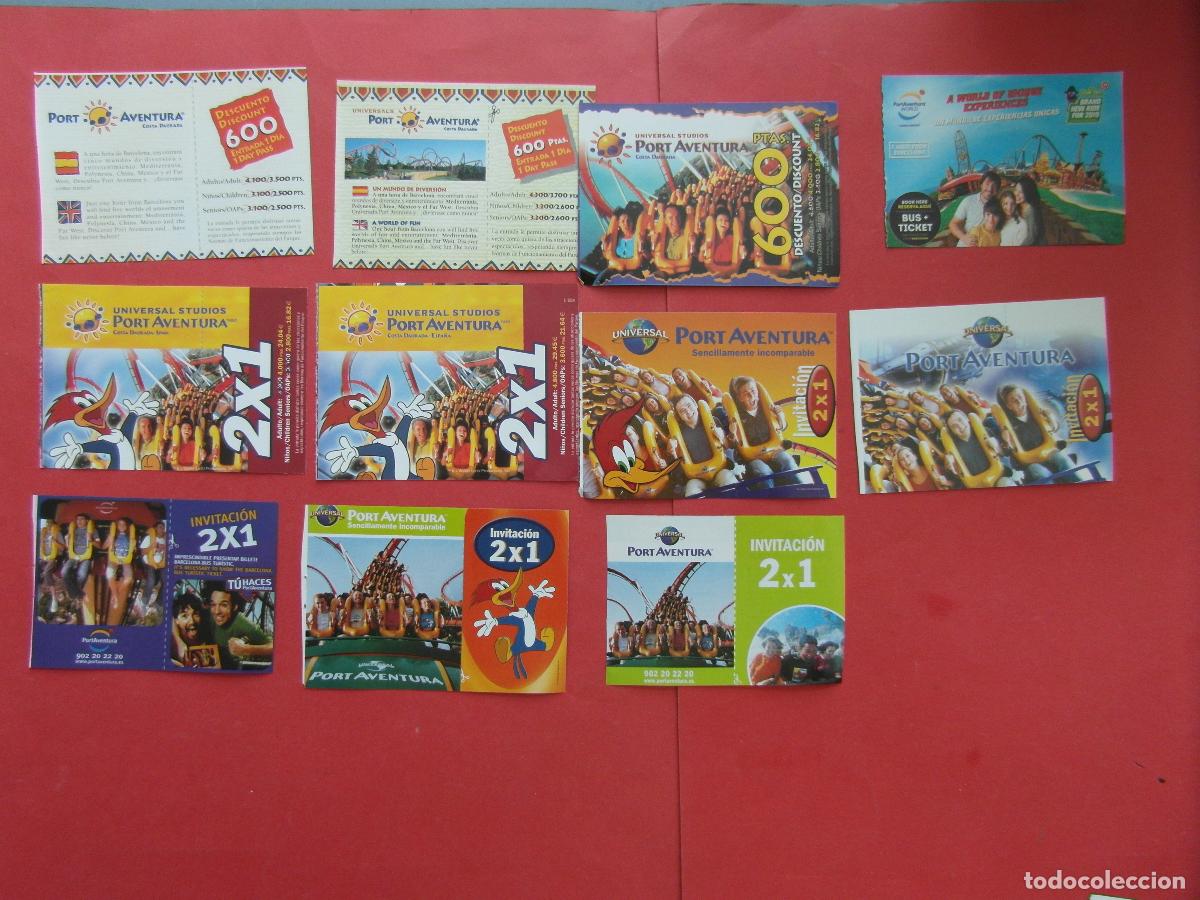 Folletos de turismo: EF: BCN100 - 11 VALE DESCUENTO PORT AVENTURA DIFERENTES A&Ntilde;OS- VER FOTOS -LEEINT