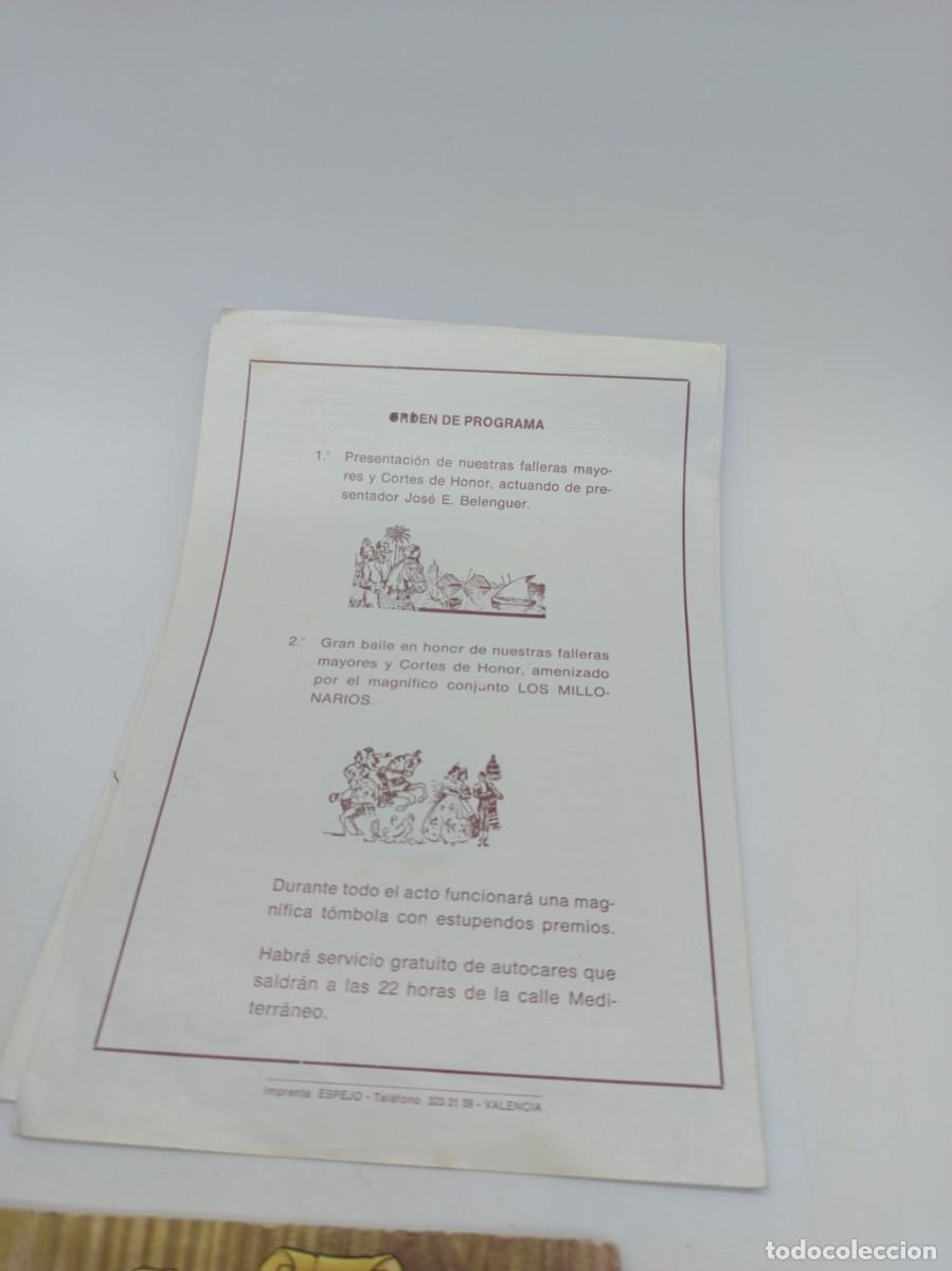 Folletos de turismo: PROGRAMA DE FALLAS JOSE BENLLIURE 1978 - Foto 3