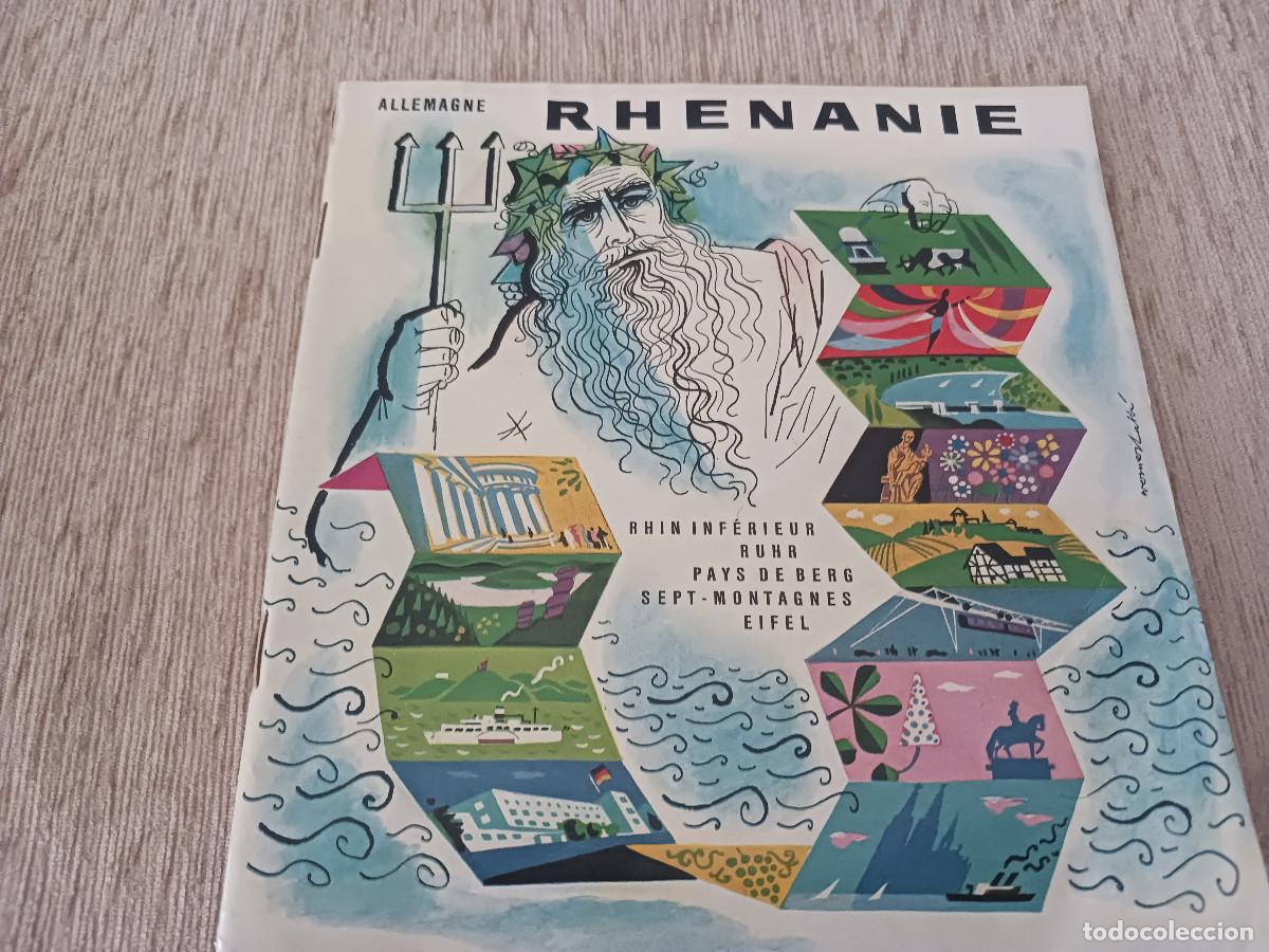 Folletos de turismo: antiguo libro turistico, rhenanie, alemania, guia turistica y hotelera 1956, idioma frances