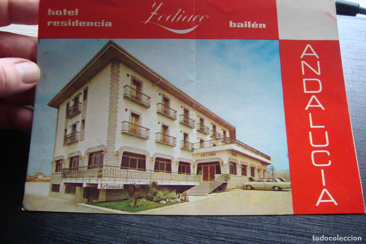 Folletos de turismo: ANTIGUO FOLLETO TURISMO HOTEL ZODIACO BAILEN JAEN 1973.