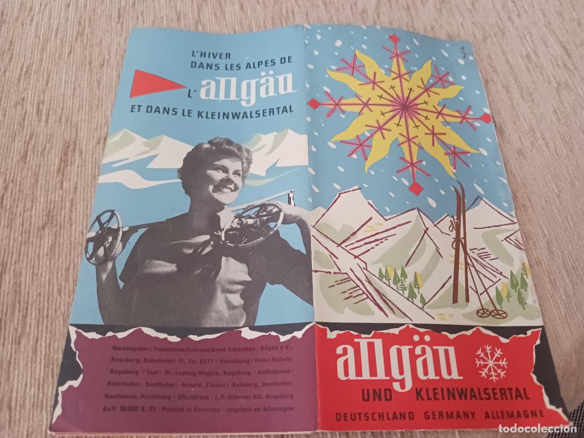 Folletos de turismo: antiguo desplegable turistico, l`hiver dans les alpes de l`allgau, idioma frances