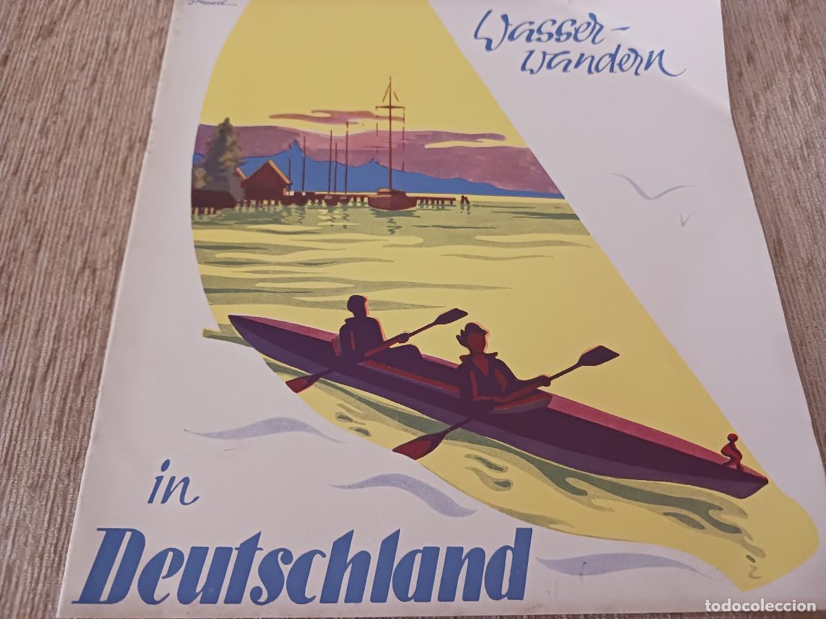 Folletos de turismo: antiguo folleto turistico, excursionismo acuatico en alemania, idioma aleman