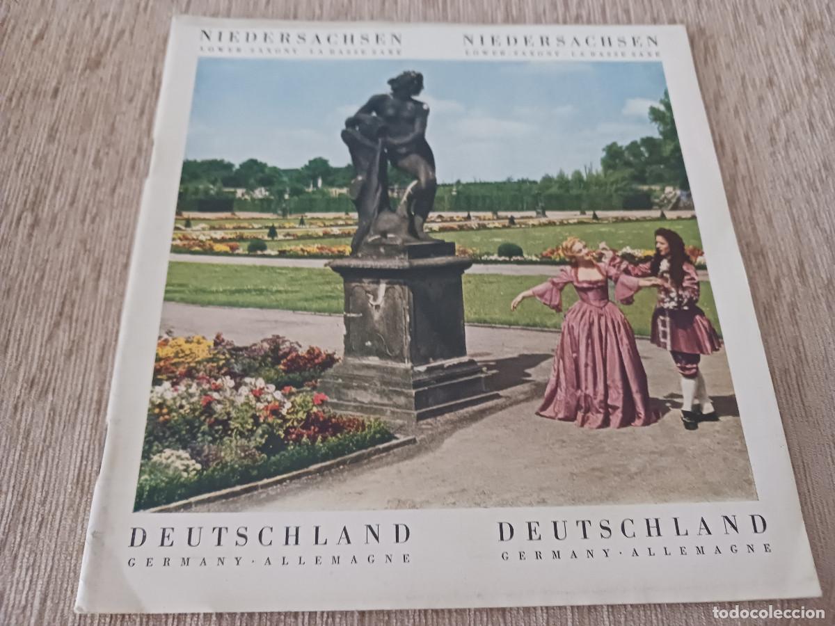Folletos de turismo: antiguo folleto turistico, niedersachsen, baja sajonia, alemania, 1953, ingles, frances y aleman