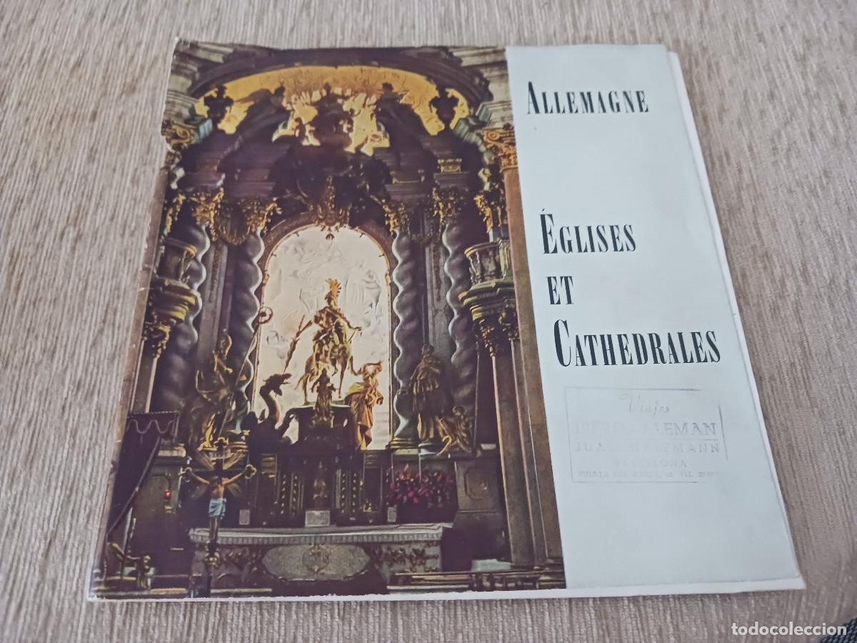 Folletos de turismo: antiguo folleto turistico, iglesias y catedrales en alemania, con plano, idioma frances 1953