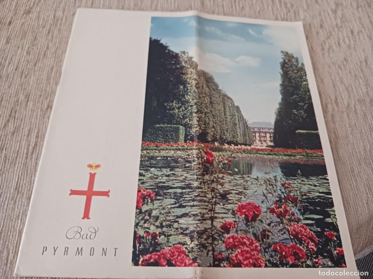 Folletos de turismo: antiguo folleto turistico, balneario bad pyrmont, alemania, en ingl&egrave;s