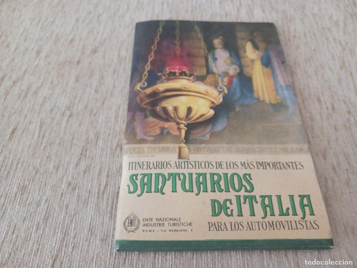 Folletos de turismo: antiguo desplegable turistico, santuarios de italia para los automovilistas, en espa&ntilde;ol