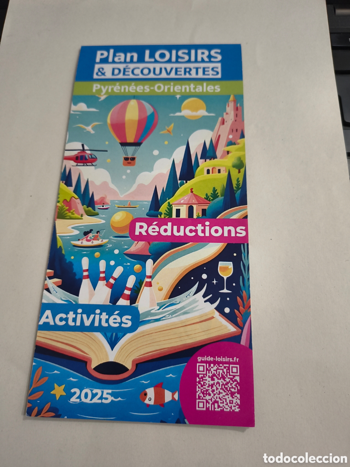 Folletos de turismo: PLAN DE LOISIRS. PYRINEES ORIENTALES. PLANO Y LUGARES A VISITAR.