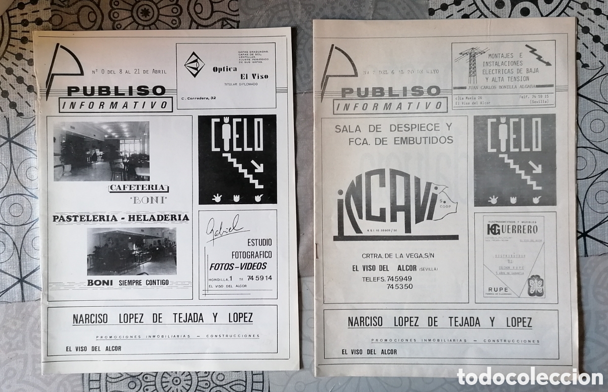Folletos de turismo: EL VISO DEL ALCOR LOTE 2 REVISTAS LOCALES