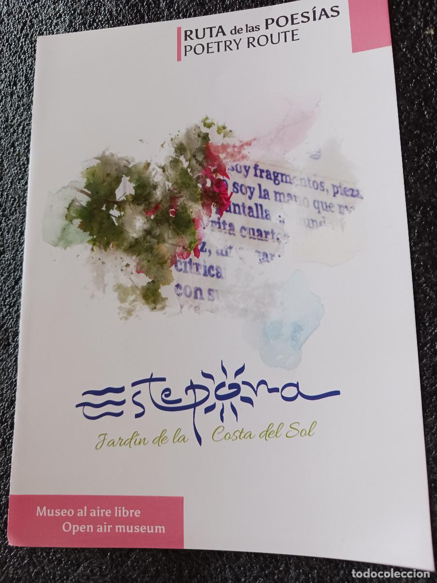 Folletos de turismo: diptico, ruta de las poesias, estepona