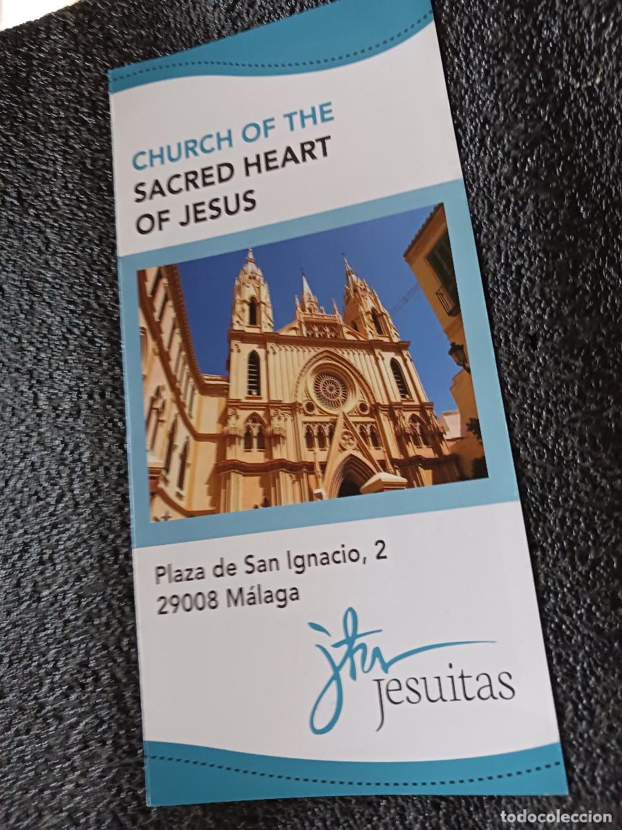 Folletos de turismo: dtriptico, iglesia de sagrado corazon de jesus, malaga, idioma ingles