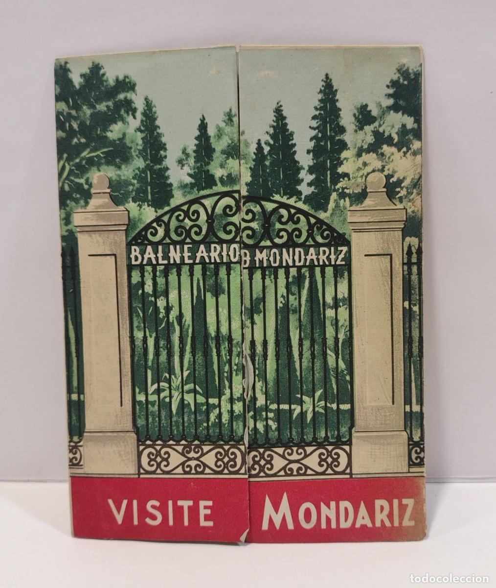 Folletos de turismo: Folleto publicitario (tr&iacute;ptico desplegable): Gran Hotel Balneario de Mondariz (Galicia) - C. 1955.