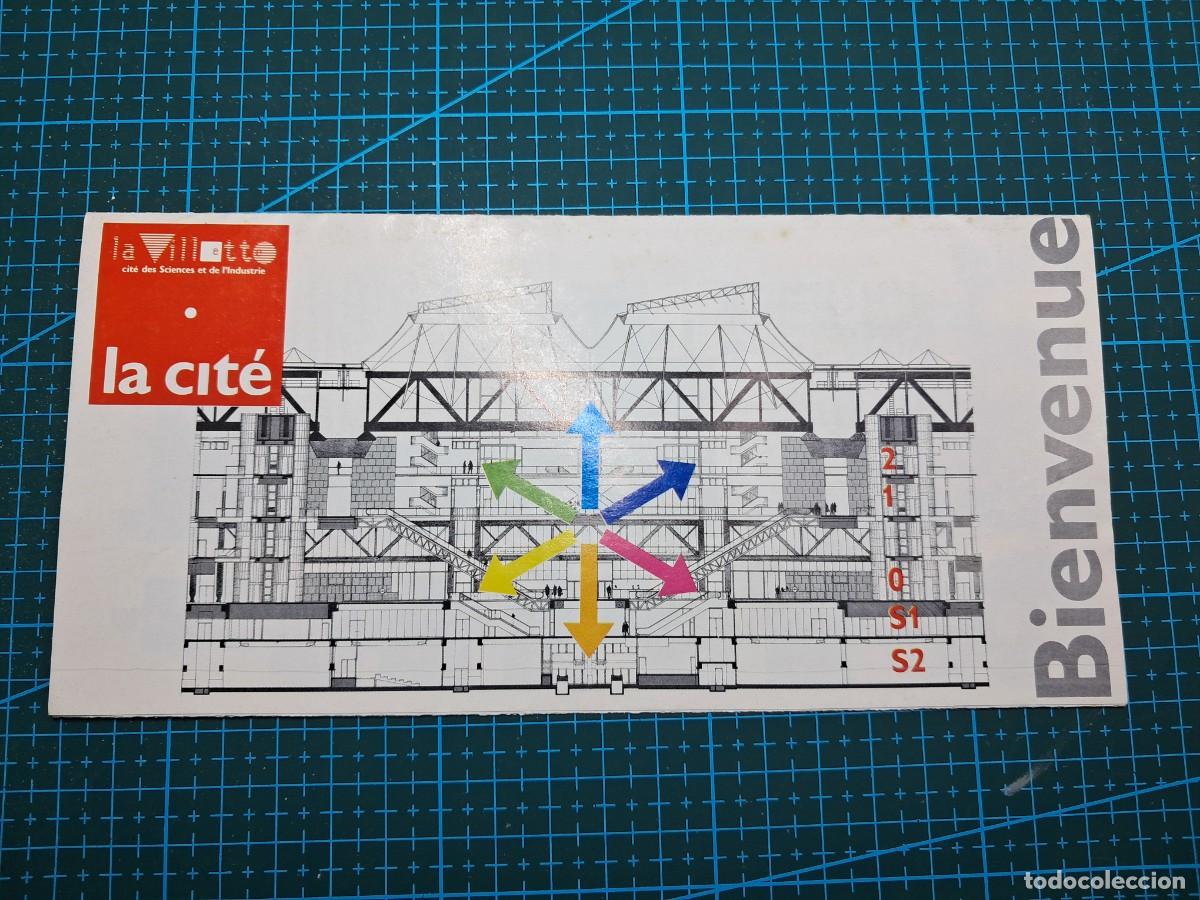 Folletos de turismo: Mapa del museo de Ciencias - Par&iacute;s - 1990