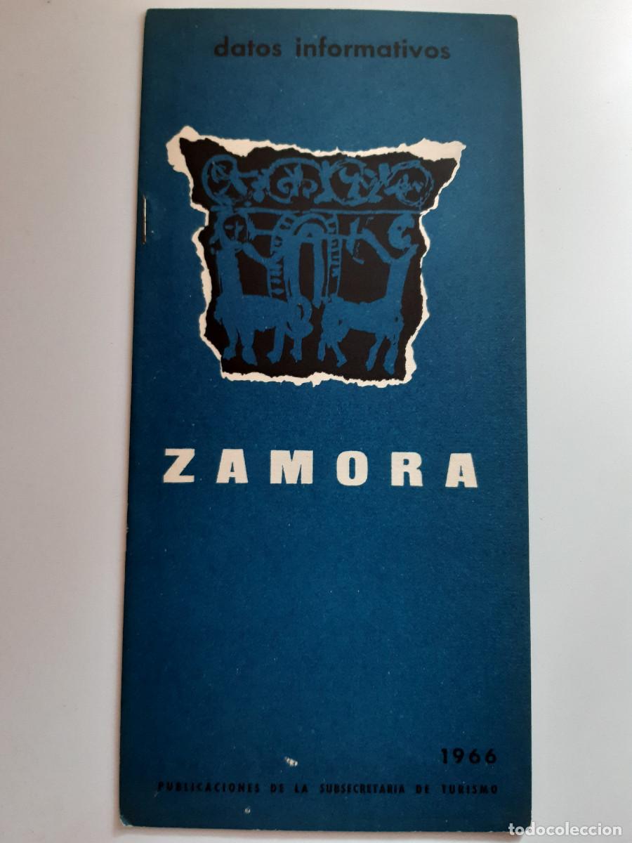 Folletos de turismo: ZAMORA FOLLETO DE SUBSECRETARIA TURISMO 1966 DATOS INFORMATIVOS PUBLICACIONES DE DIRECCION GENERAL