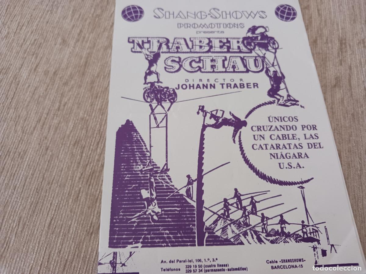 Folletos de turismo: diptico, shang shows, traber schau, equilibrista, cruzando cataratas del niagara sobre un cable