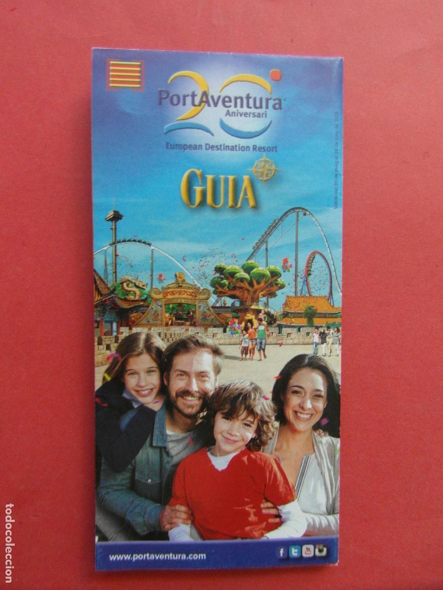 Folletos de turismo: 1 FOLLETO DESPLEGABLE PORT AVENTURA 30 MAYO A 26 JUNIO 2015
