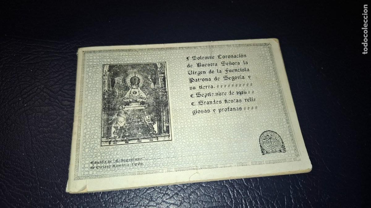 Folletos de turismo: Solemne Coronacion de Ntra. S&ntilde;ora. La Virgen de la Fuencisla. Septiembre de 1916