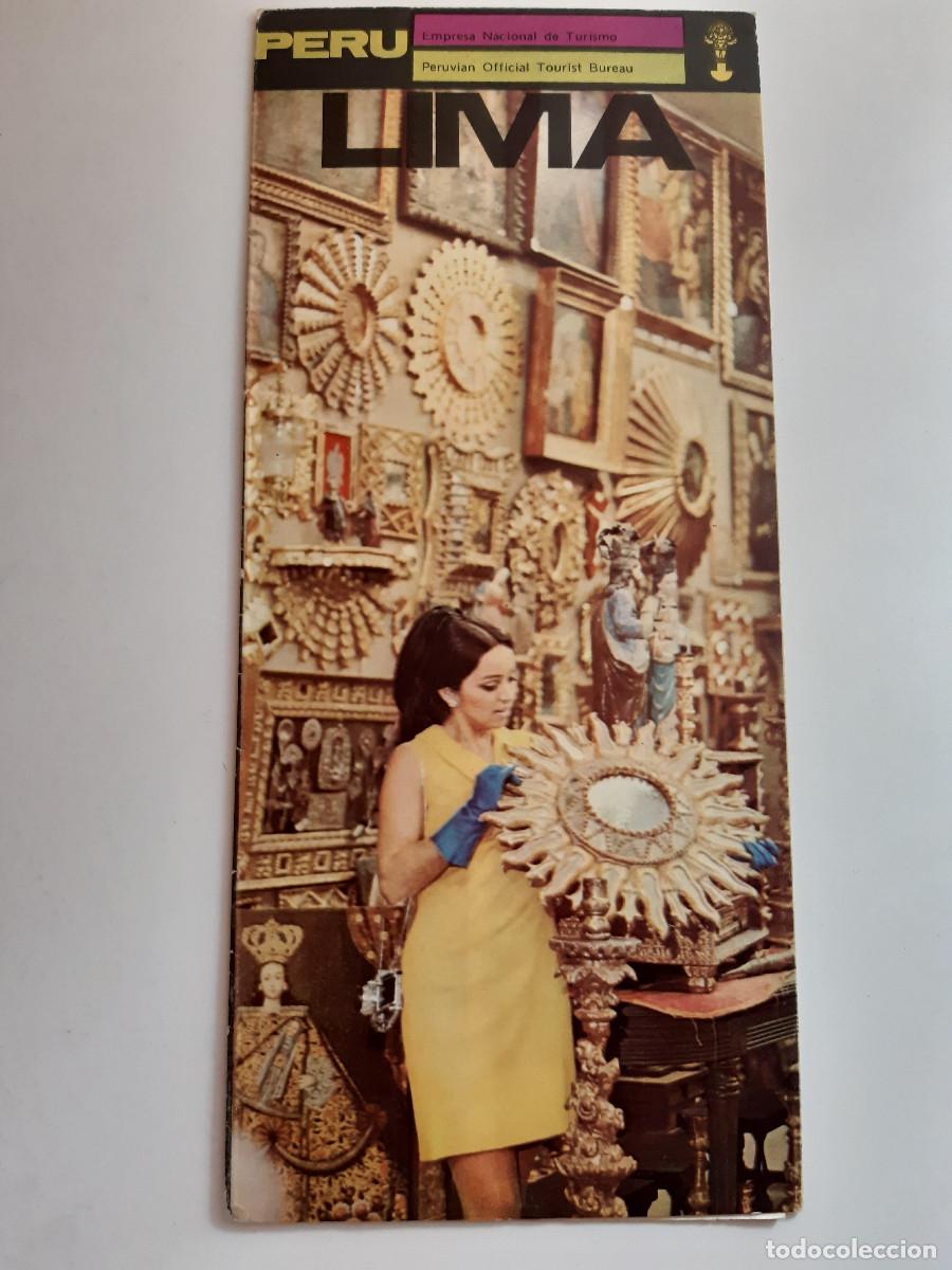 Folletos de turismo: PERU LIMA TURISMO ANTIGUO DESPLEGABLE FOLLETO PUBLICIDAD TURISTICA