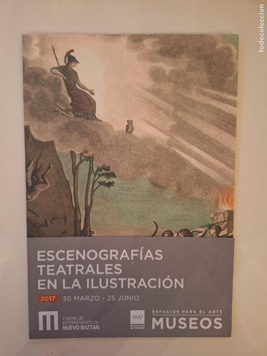Folletos de turismo: Folleto expo Escenograf&iacute;as teatrales en la Ilustraci&oacute;n Centro Interpretaci&oacute;n Nuevo Bazt&aacute;n Teatro