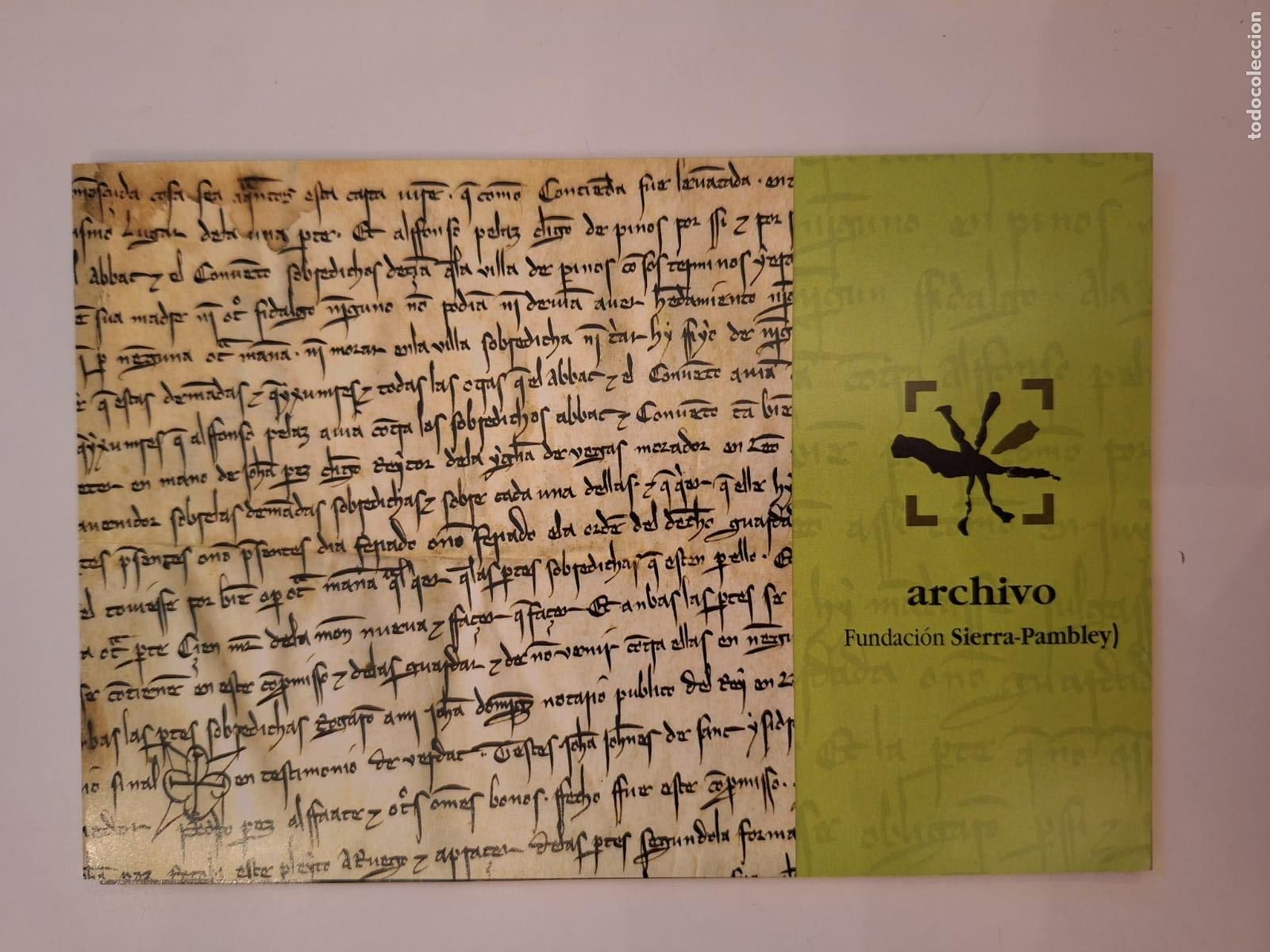 Folletos de turismo: Folleto Archivo Fundaci&oacute;n Sirre-Pambley Le&oacute;n Castilla y Le&oacute;n Documentaci&oacute;n Patrimonio