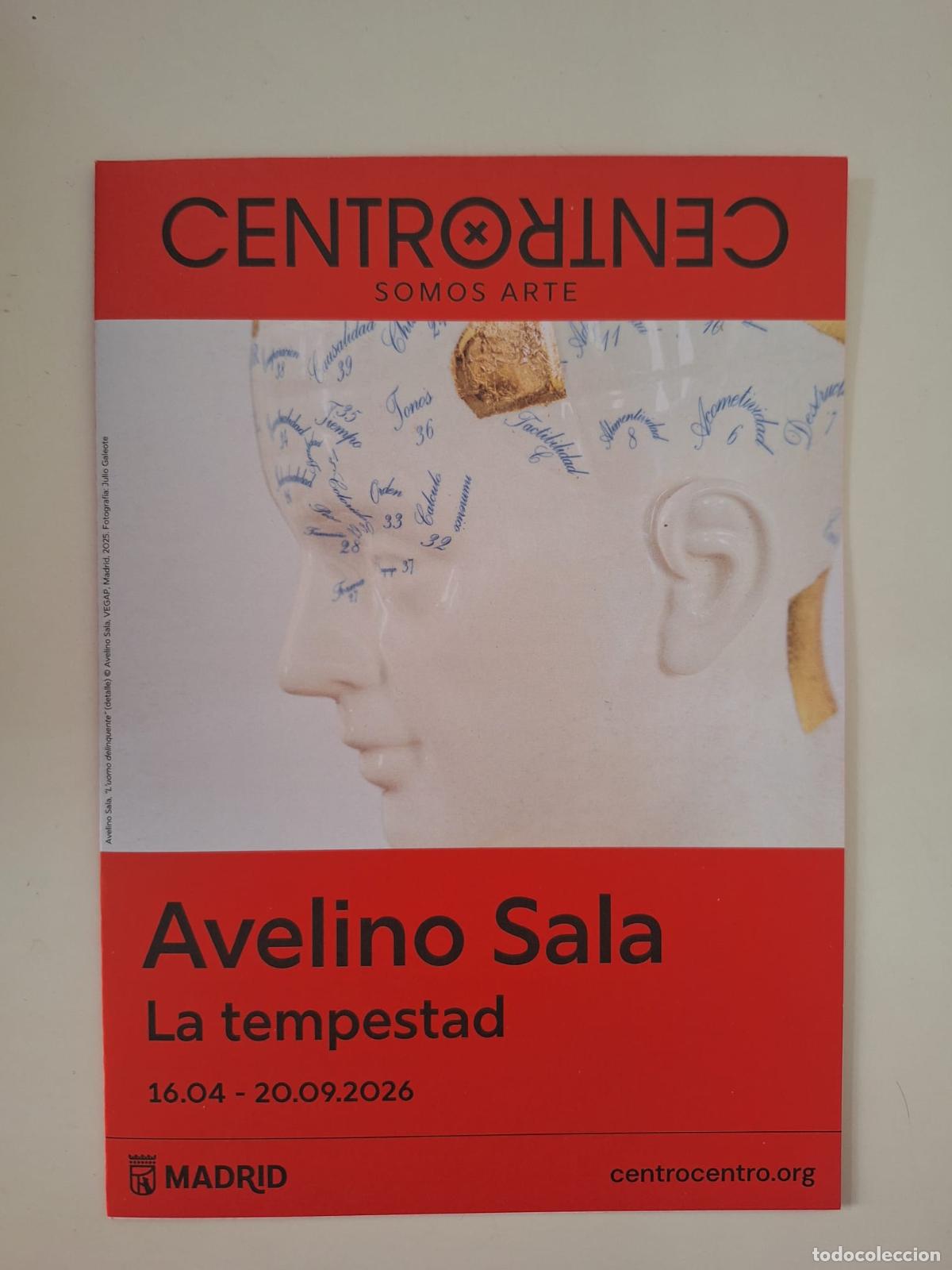 Brochures de tourisme: Folleto exposici&oacute;n Avelino Sala La tempestad CentroCentro Madrid Arte