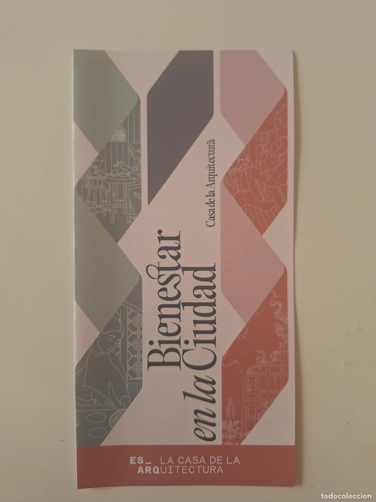 Brochures de tourisme: Folleto exposici&oacute;n Bienestar en la Ciudad La Casa de la Arquitectura Madrid Urbanismo