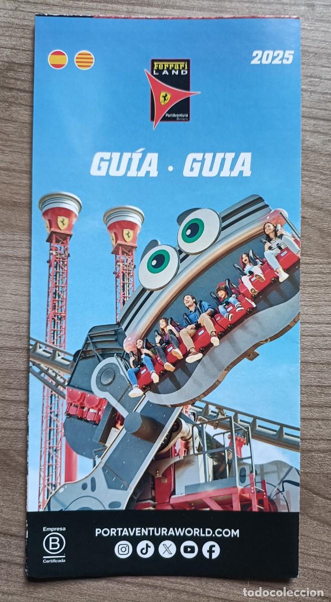 Folletos de turismo: Folleto guia, parque atraccciones Ferrari Land 2025