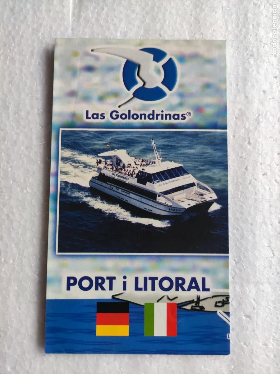 Folletos de turismo: FOLLETO DESPLEGABLE - LAS GOLONDRINAS BARCELONA BARCO - ALEMAN ITALIANO 2000'S